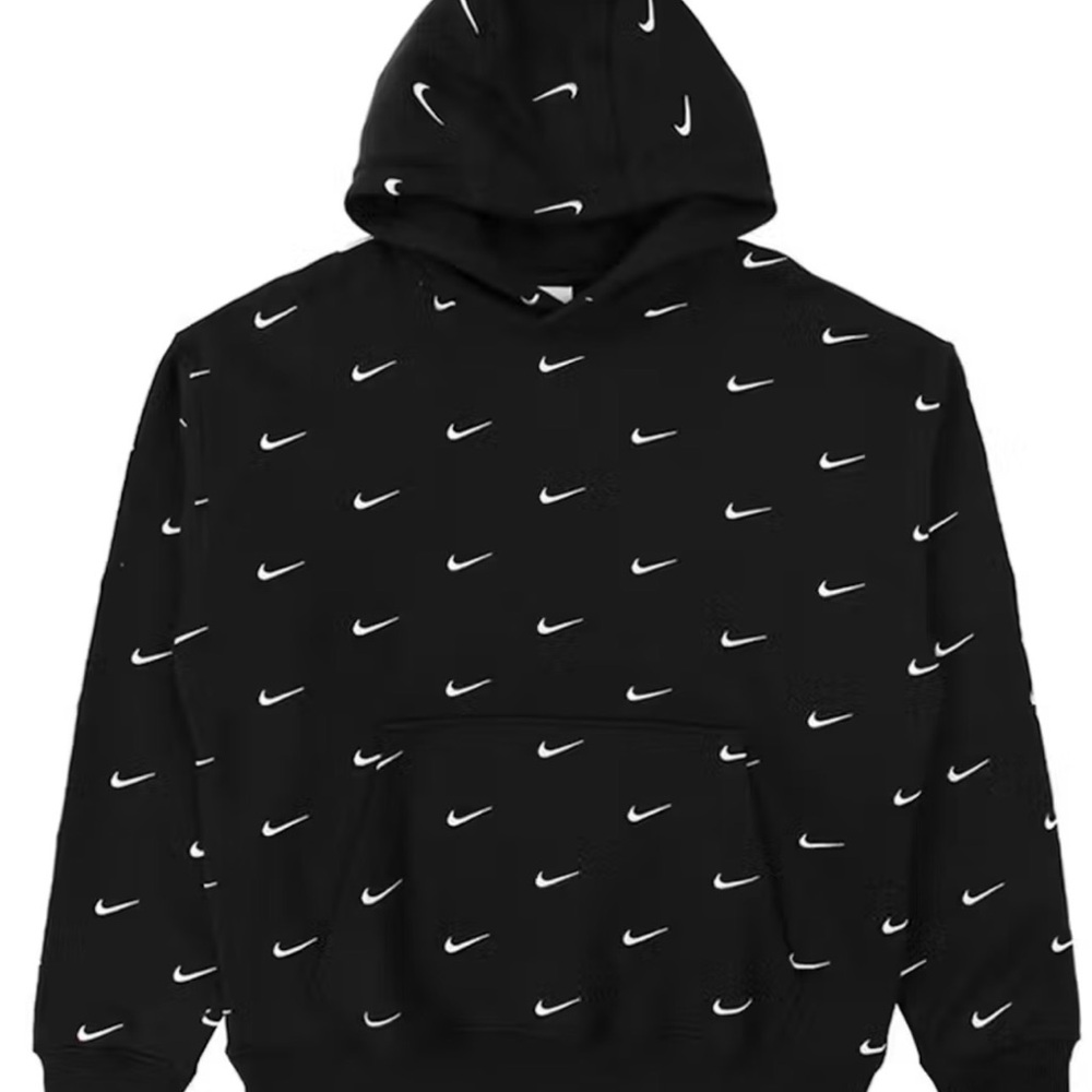 Nike Black all over swoosh hoodie
